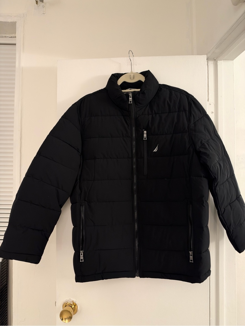 Nautica Men's Black Puffer Jacket - Size L